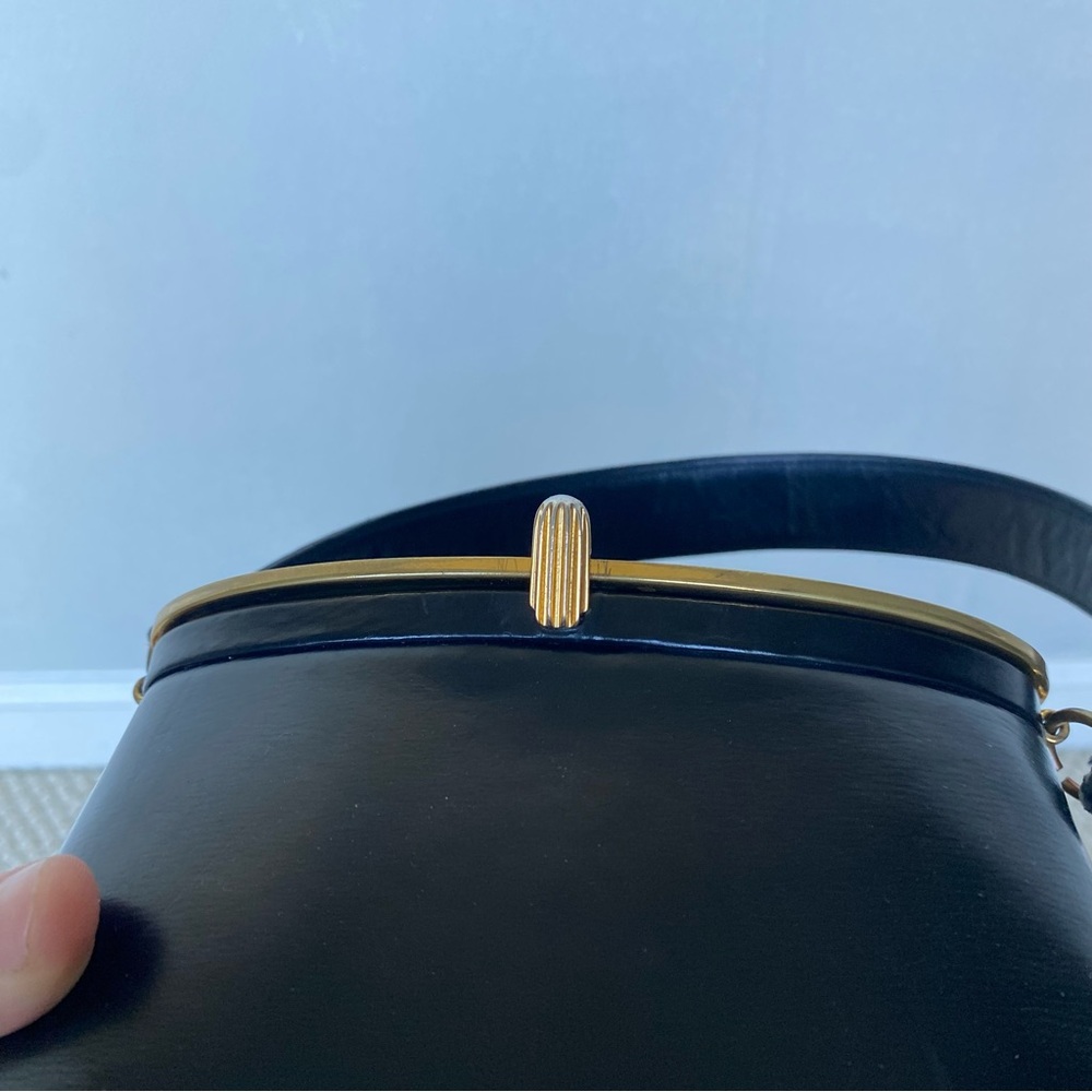 Rare vintage Bienen Davis 1940’s black purse - Picture 4 of 8